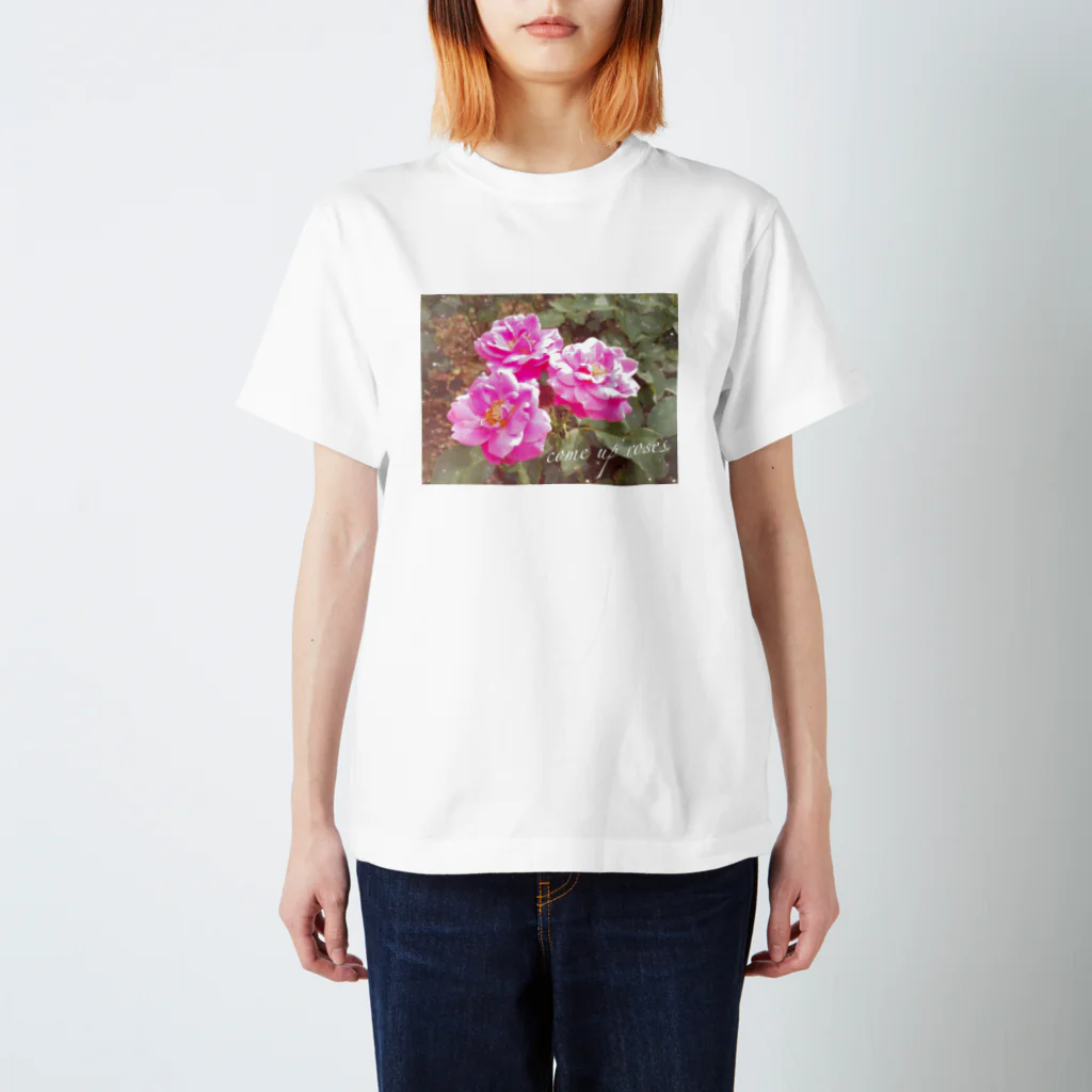 kopanの虹の世界のpink Rose Regular Fit T-Shirt