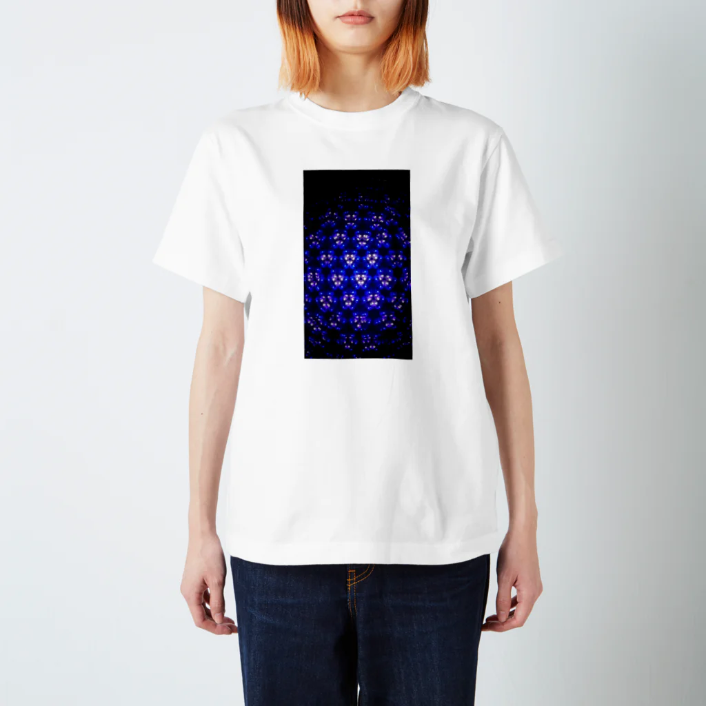 UNIVERSEの青幾何学 Regular Fit T-Shirt