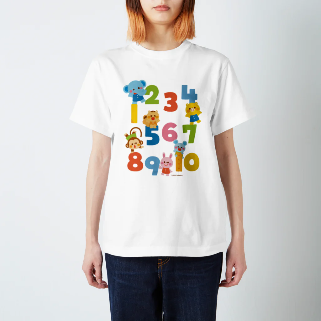 Illustrator イシグロフミカのすうじ Regular Fit T-Shirt