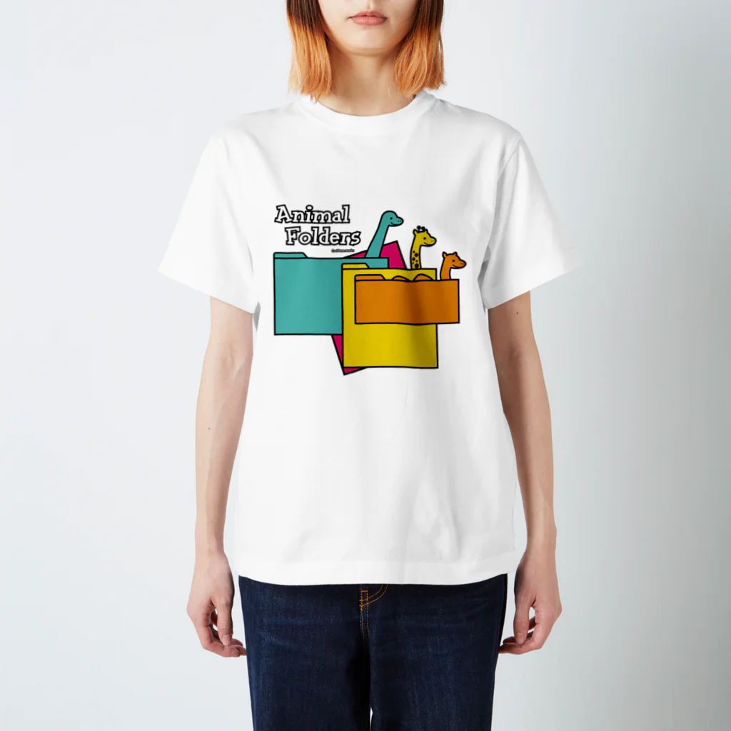 nidone.worksのアニマルフォルダーズ 1.0 スタンダードTシャツ