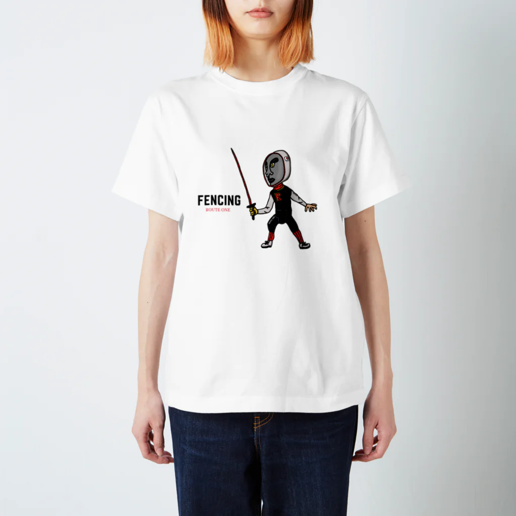 oekaki/ROUTE ONEの【フェンシング】ROUTE ONE Regular Fit T-Shirt