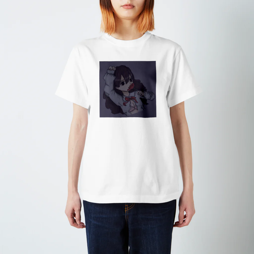 コゴロー・ナイトのお花と女の子 通常ver. Regular Fit T-Shirt