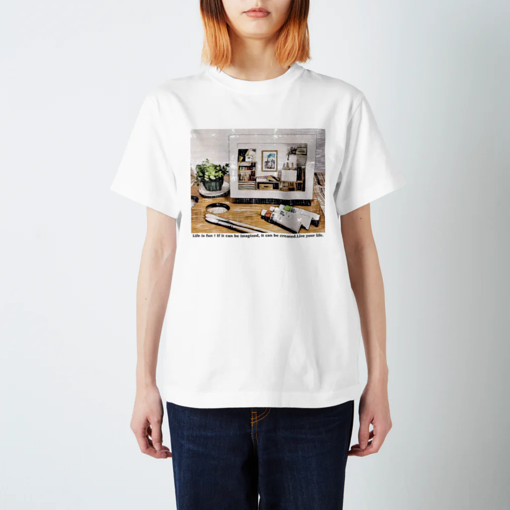 わくわく玉のLet's art Regular Fit T-Shirt