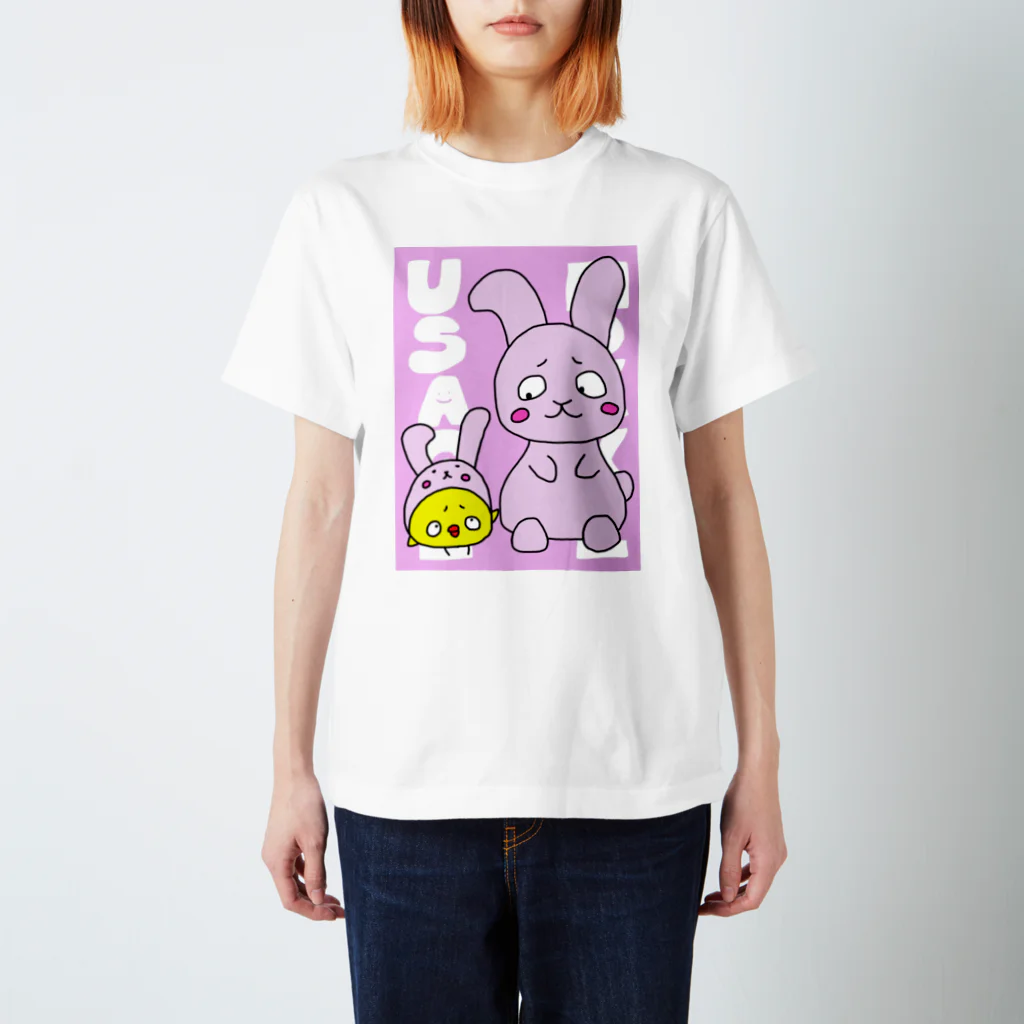 もけまる屋さんのもけまるとうさぎ スタンダードTシャツ