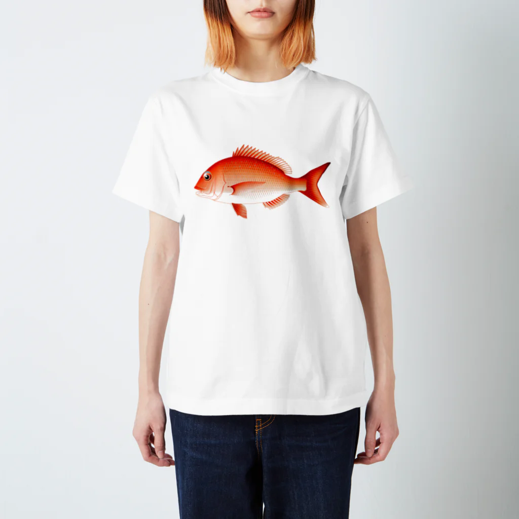 【魚類】おさかなちゃん☆図鑑の【魚類】マダイちゃん☆真鯛 Regular Fit T-Shirt
