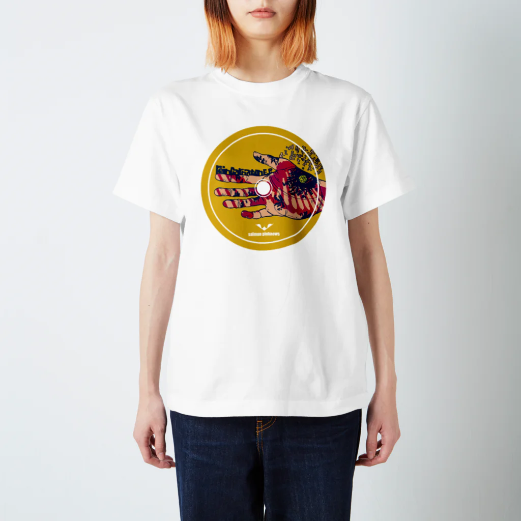 salmon pinknowsのreincarnation hand T-shirt スタンダードTシャツ