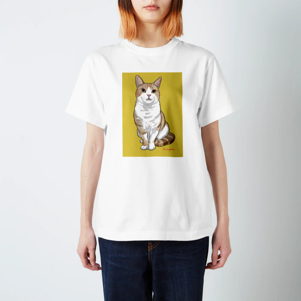 kinako-japanのアメショのボワちゃん スタンダードTシャツ