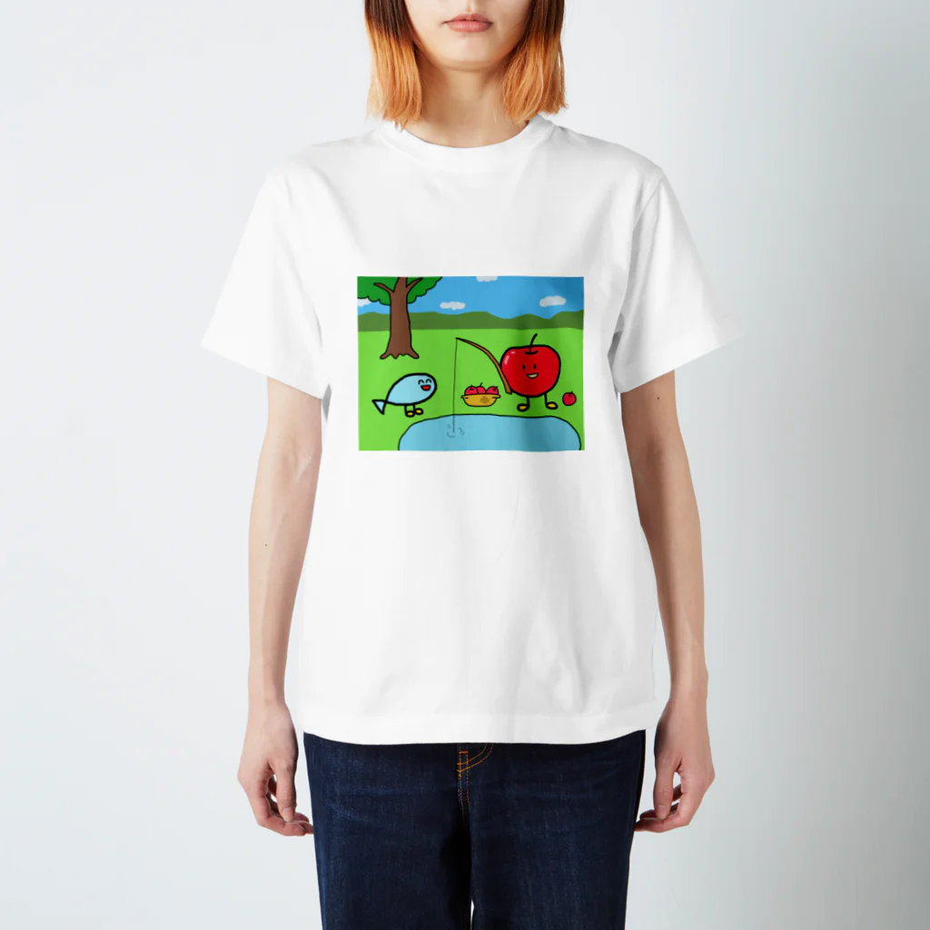 FANTASY FISH LIFEのFISHING APPLE Regular Fit T-Shirt