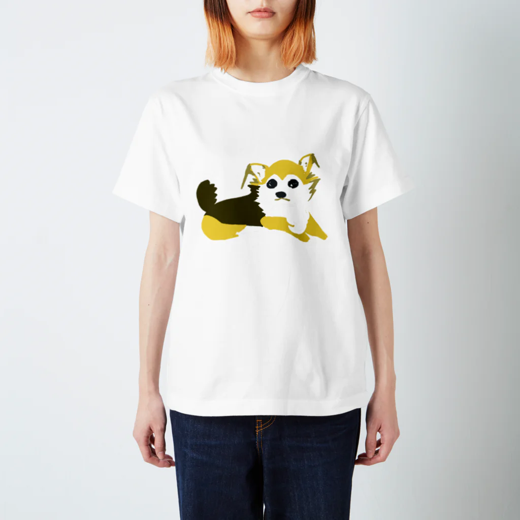 WON CHANCE ワンチャンスのわんこの茶色ちゃん２（古屋智子） スタンダードTシャツ