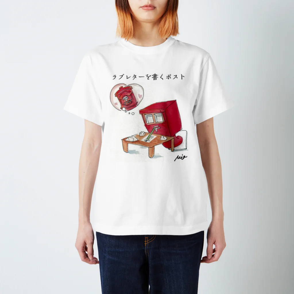 ZAKKA にしくらみおのラブレターを書くポスト スタンダードTシャツ