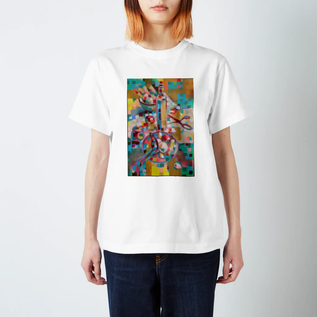 真由美画廊のはさみのある静物 スタンダードTシャツ