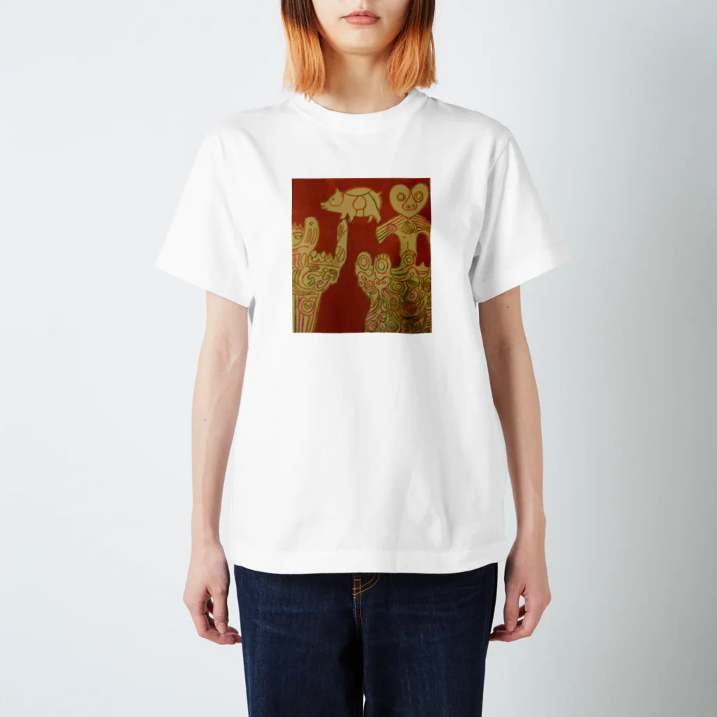 makiko-ekoyomiの縄文土器 スタンダードTシャツ