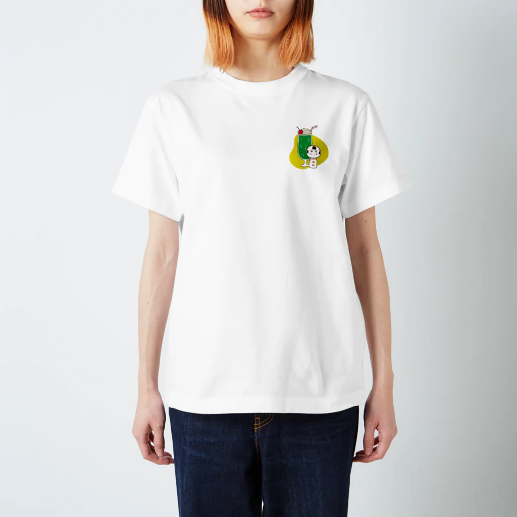 仙台弁こけしのクリームソーダ（ワンポイント） Regular Fit T-Shirt
