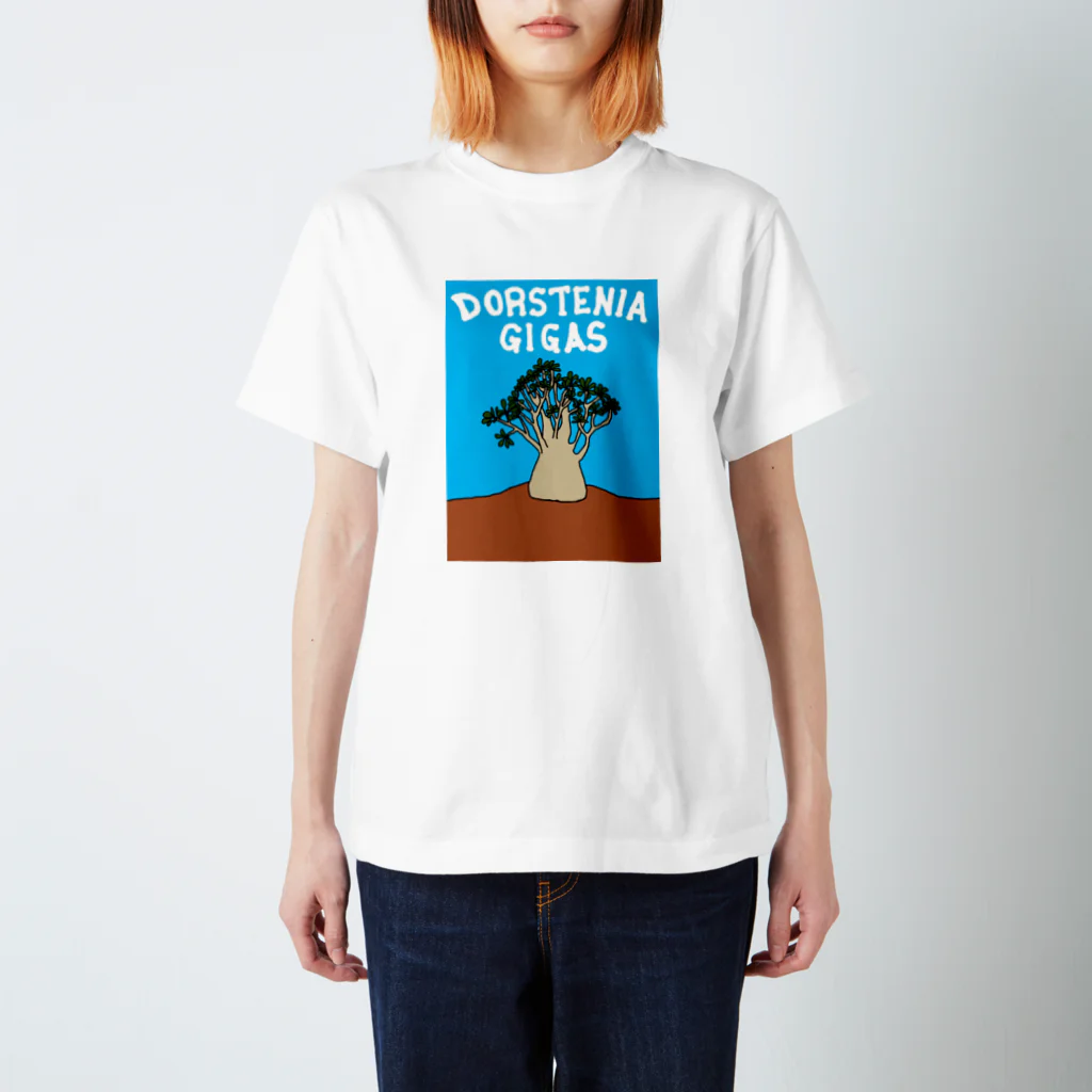 O.S.Bのドルステニア•ギガス スタンダードTシャツ