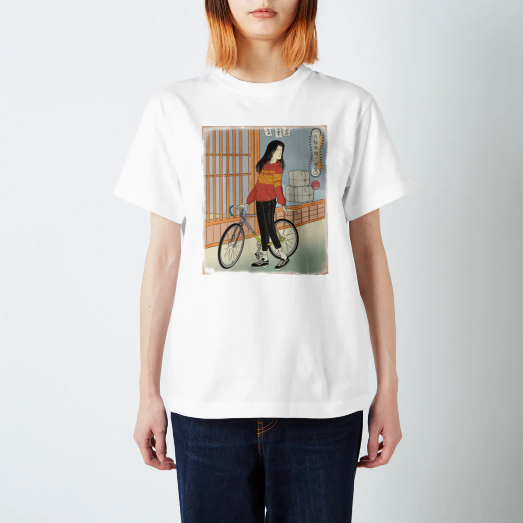 nidan-illustrationの"双輪車娘之圖會" 1-#1 スタンダードTシャツ