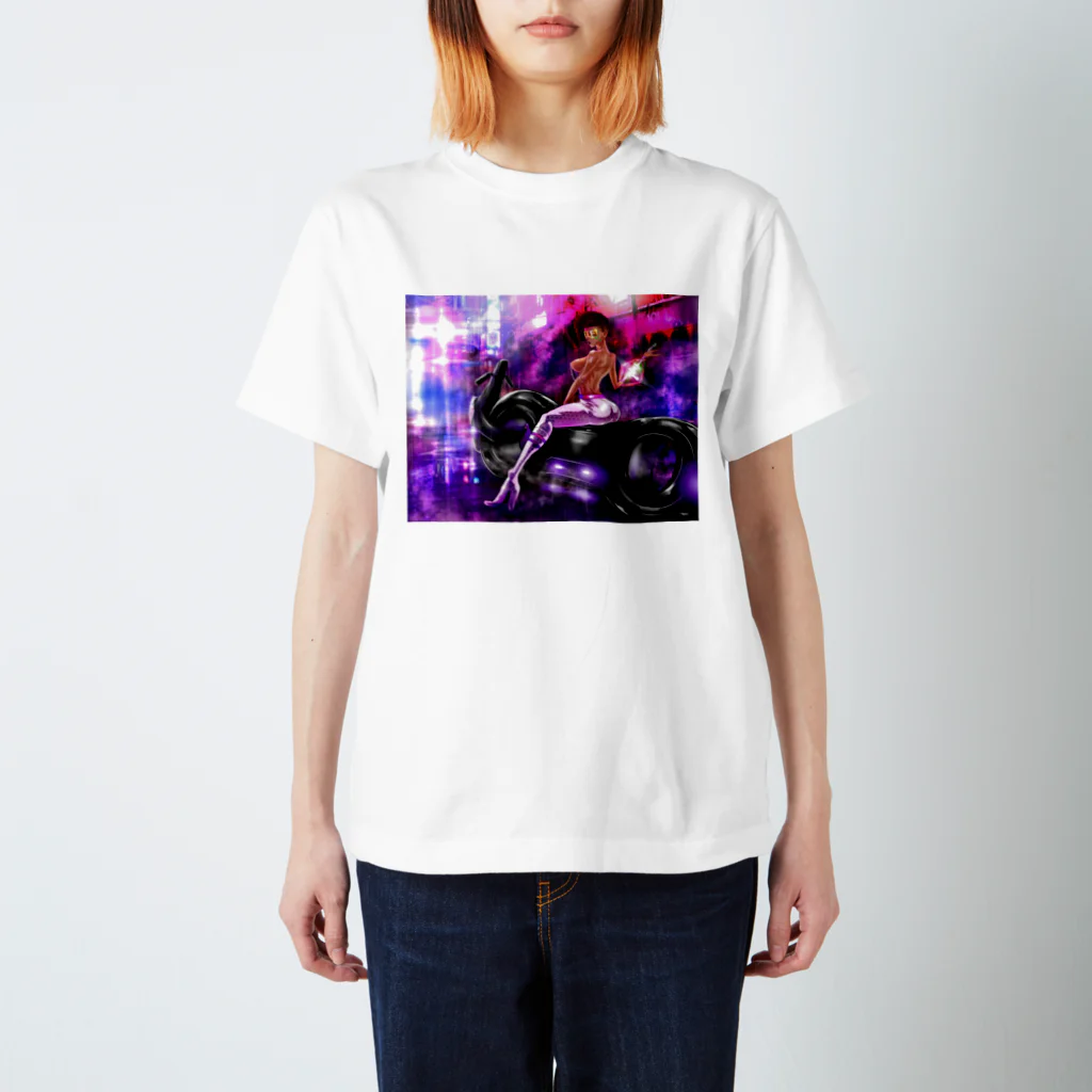 Naoki NagoyaのCyberpunkgirl サイバーパンク NEOTOKYO Regular Fit T-Shirt