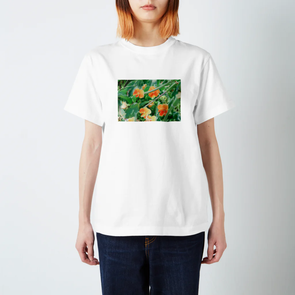 かわしろショップのオレンジの花 Regular Fit T-Shirt