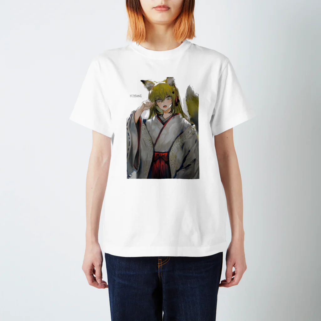 すえちーのKITSUNE Regular Fit T-Shirt