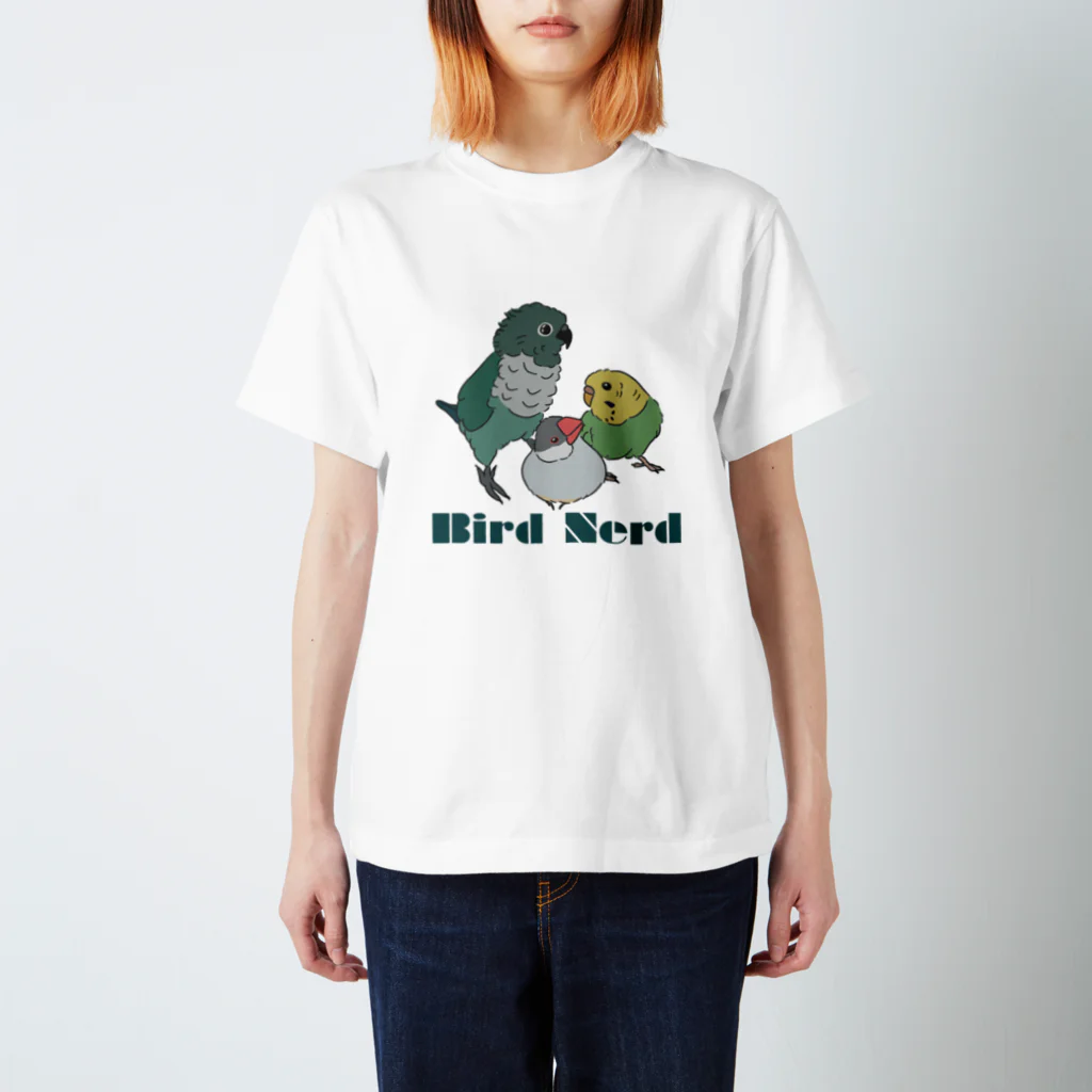 toritoridoriのBIRD NERD スタンダードTシャツ