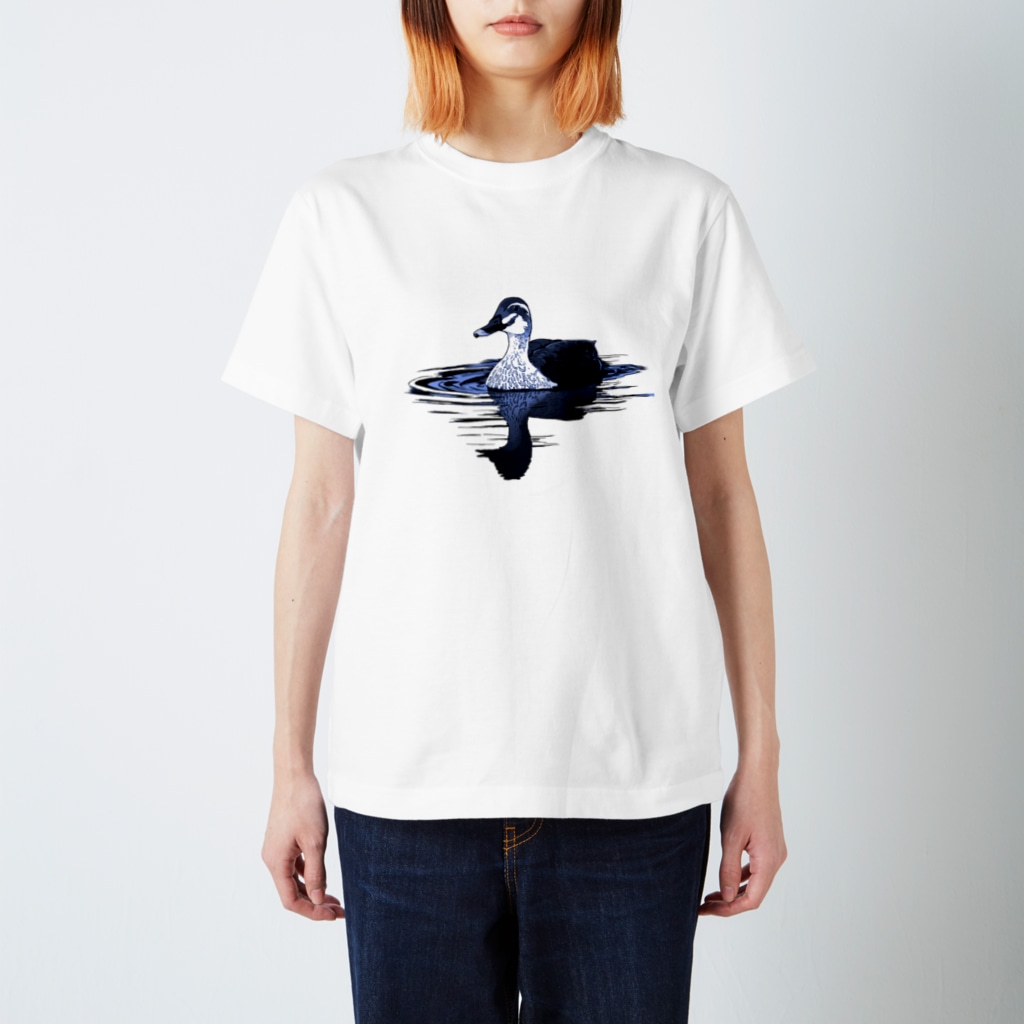 アキヅキのカルガモ（ブルー） Regular Fit T-Shirt