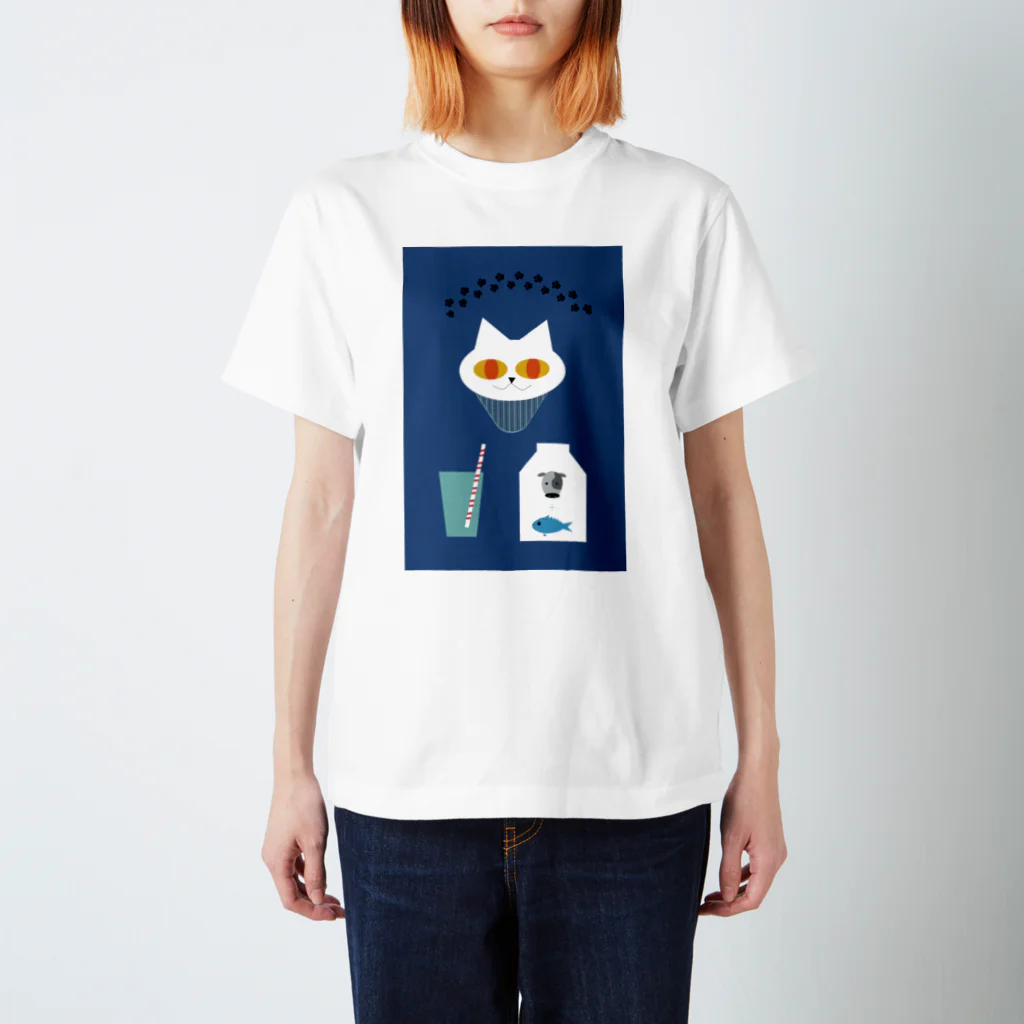 はまだみわのねこT スタンダードTシャツ