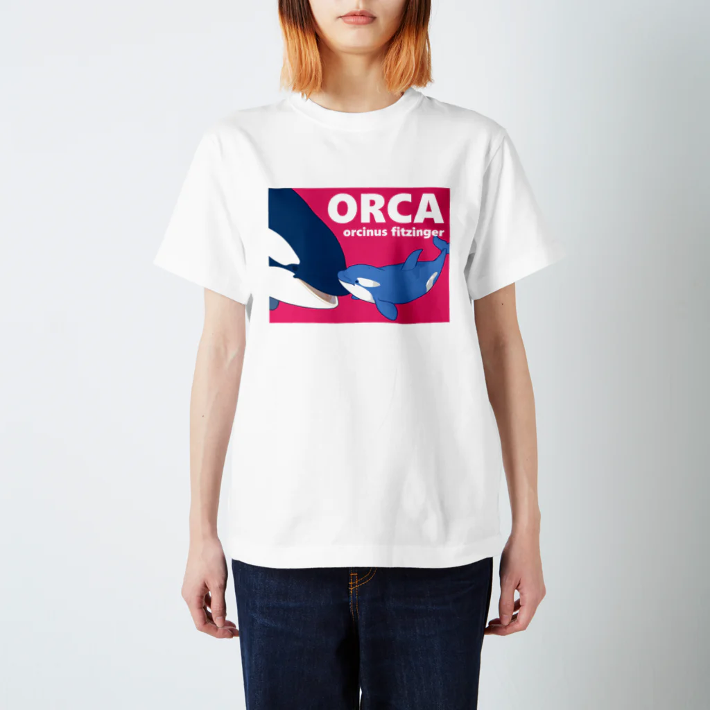 上中さとるのベビーシャチA（桃） Regular Fit T-Shirt