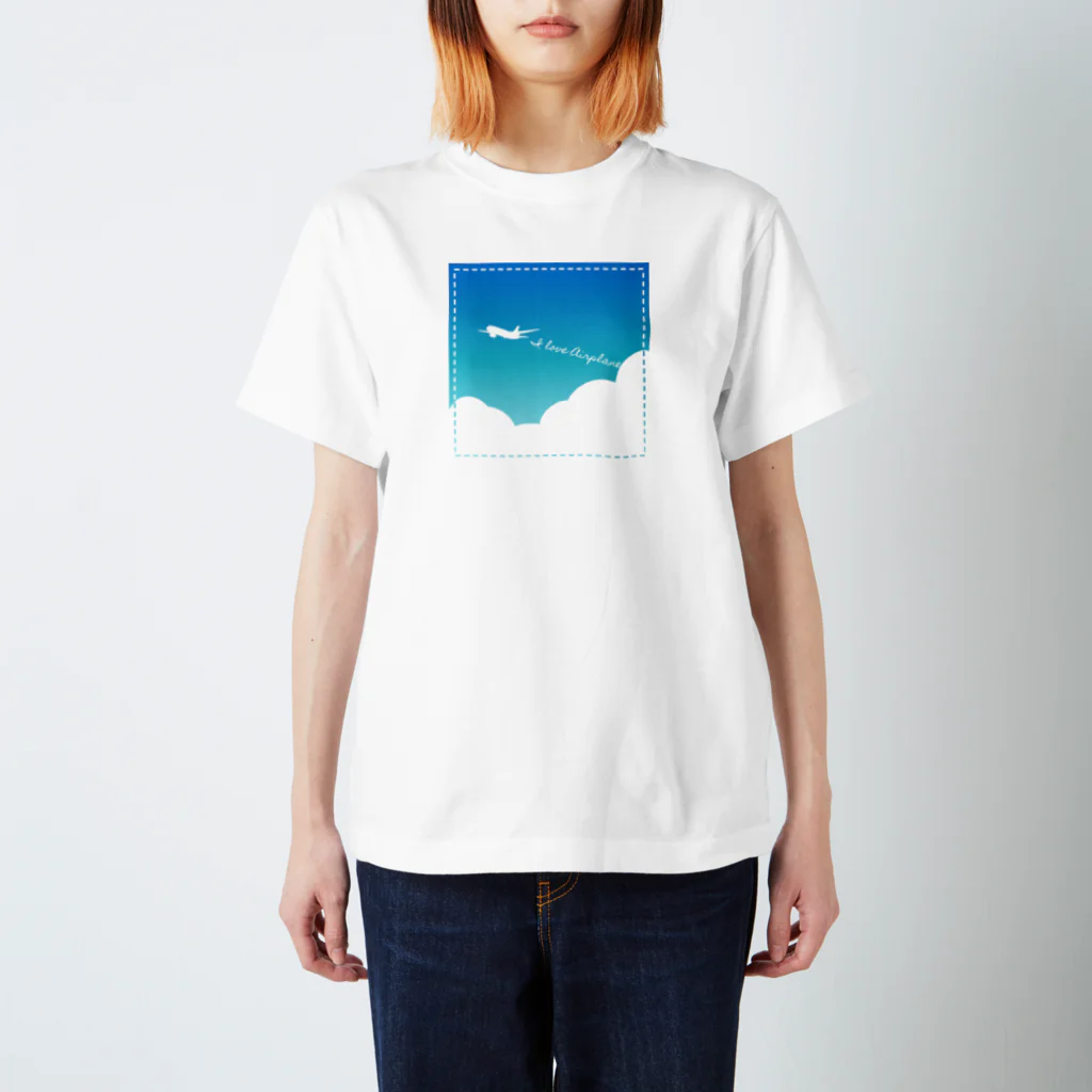 はるのひこうき(青空) スタンダードTシャツ