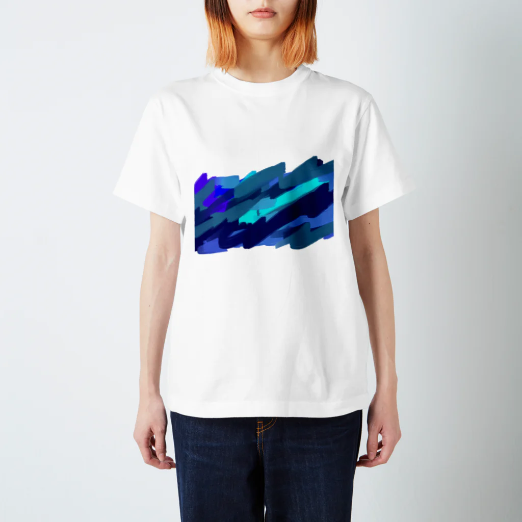 ポテコロアートショップの蒼の衝動 Regular Fit T-Shirt