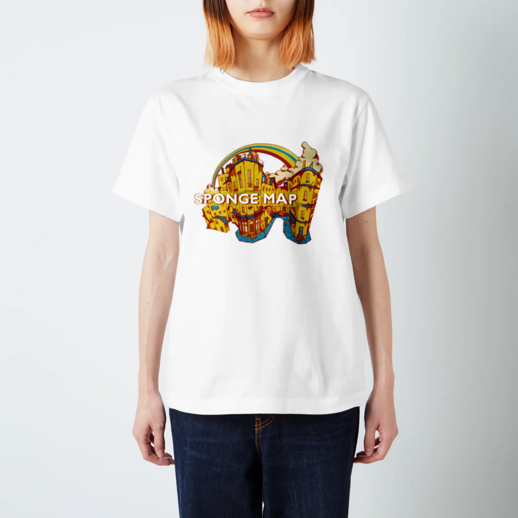 narrative nights inc.のSPONGE MAP スタンダードTシャツ