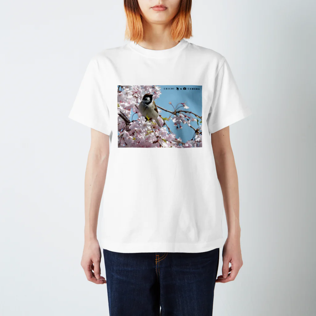 CHICHI&CAMERAのスズメ スタンダードTシャツ