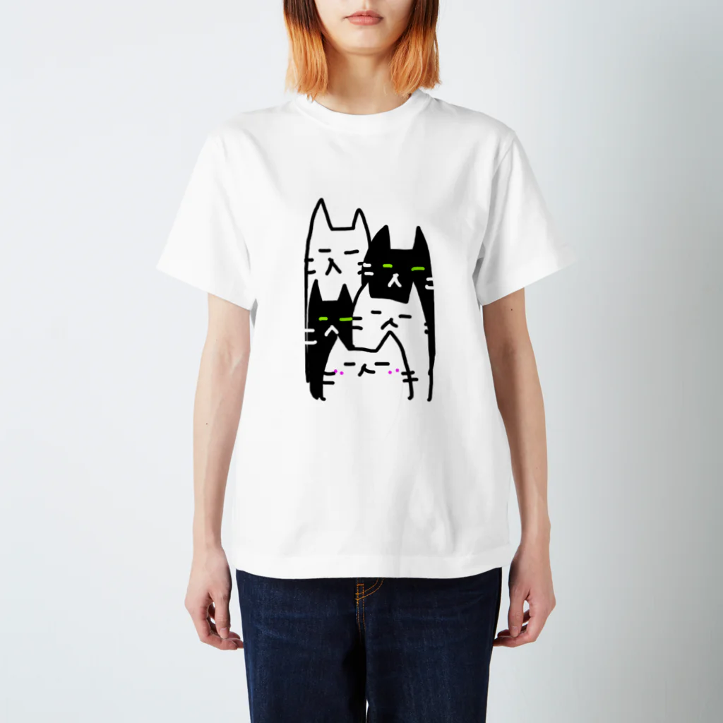 ねこちやのねこちかぞくTee ver.2 スタンダードTシャツ