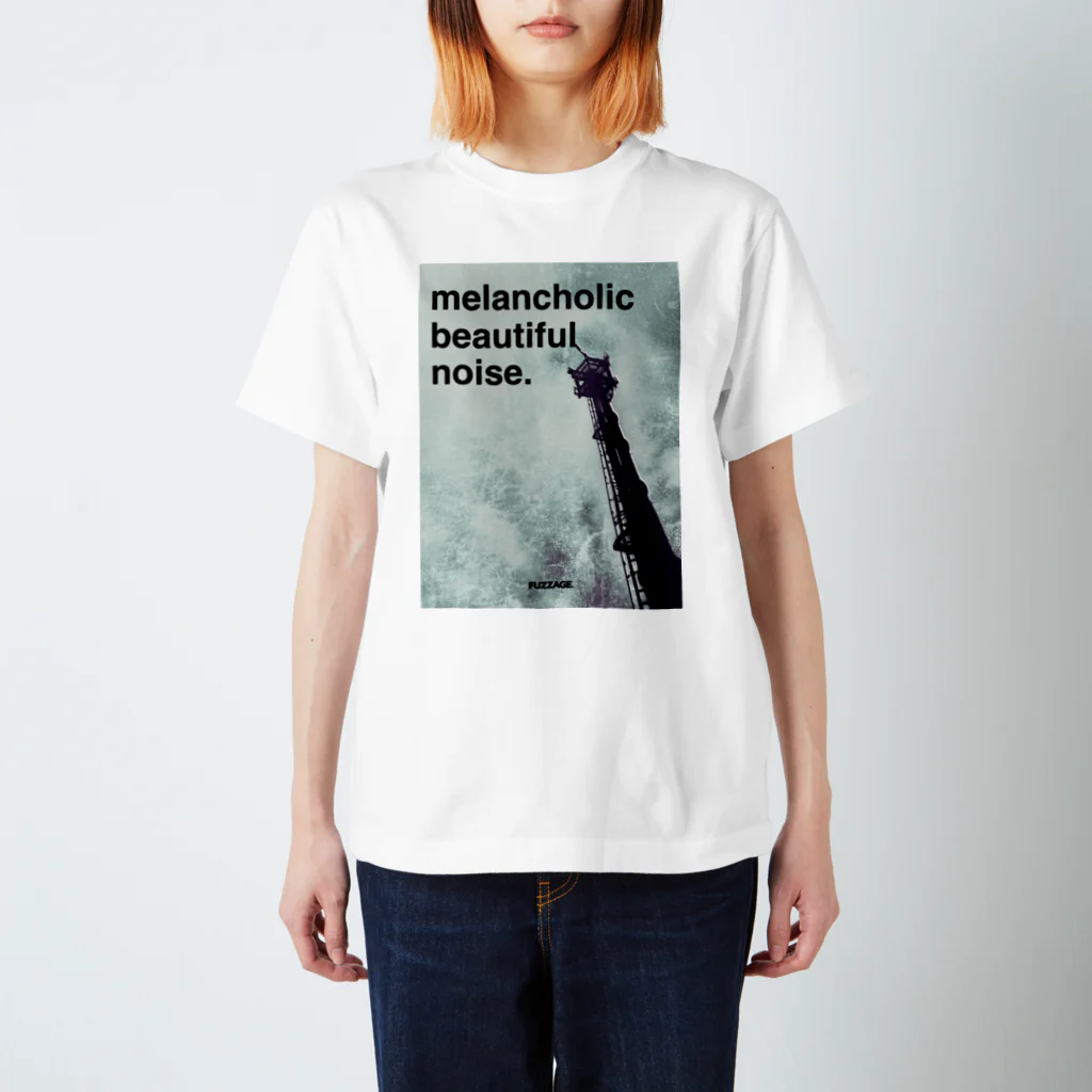 FUZZAGE™ (ファズエイジ)のmelancholic beautiful noise. スタンダードTシャツ