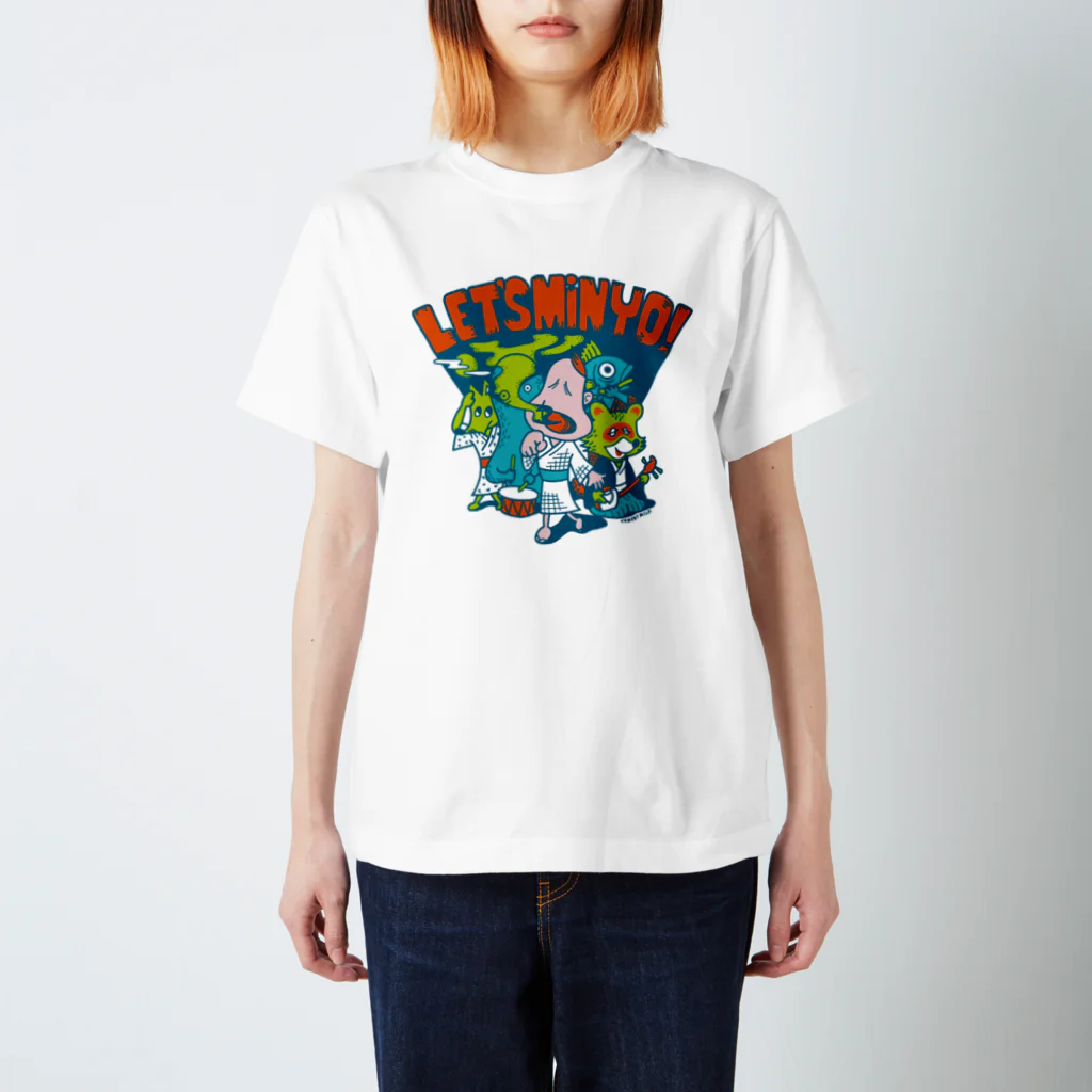 cementmilk WEBショップのLET'S MINYO! スタンダードTシャツ