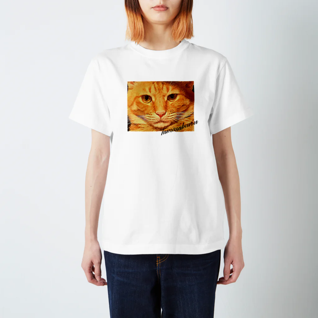 太々しい猫、玉三郎。の虚無さぶろう Regular Fit T-Shirt