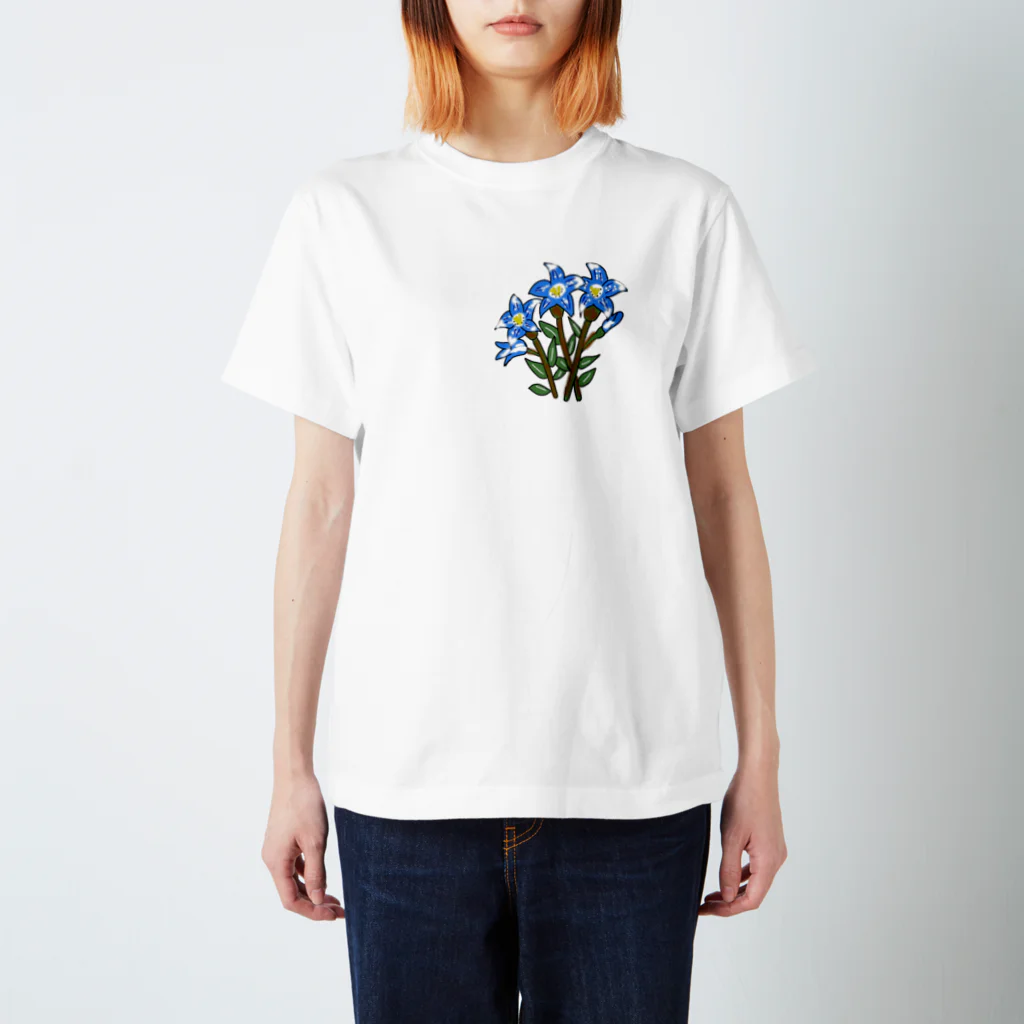 それいゆの竜胆（りんどう） Regular Fit T-Shirt