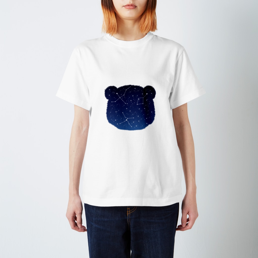 Tanaka Zabieru パンダショップのパンダと夏の大三角 Regular Fit T-Shirt