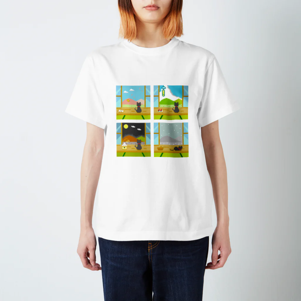 りりぃカンパニーの春夏秋冬猫 Regular Fit T-Shirt