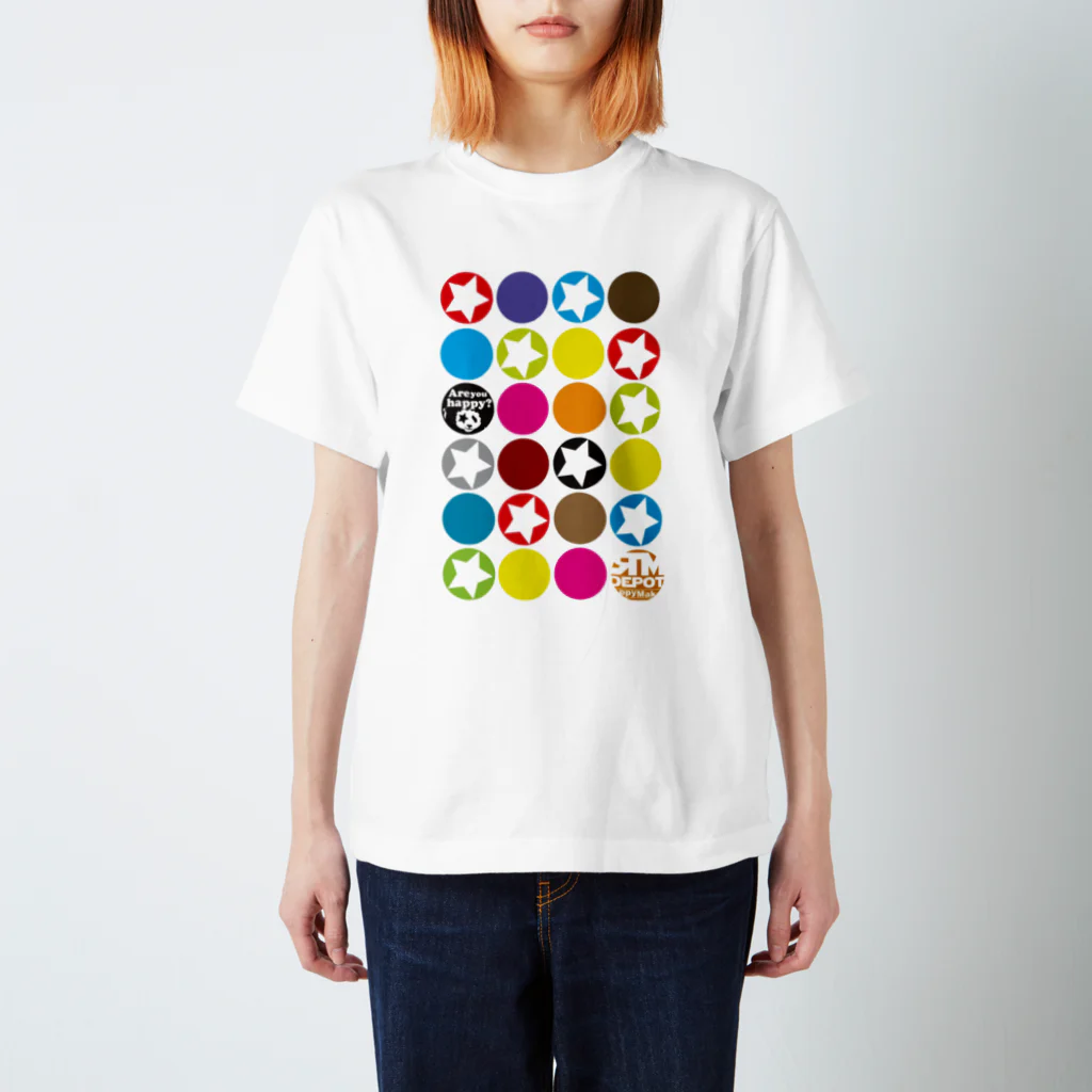 depotRMのカラフルな○がいっぱい！★がいっぱい！！ Regular Fit T-Shirt