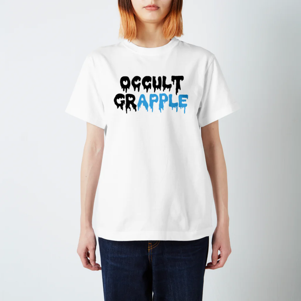 OCCULT GRAPPLEのOCCULT GRAPPLE ロゴTシャツ　黒青ver Regular Fit T-Shirt