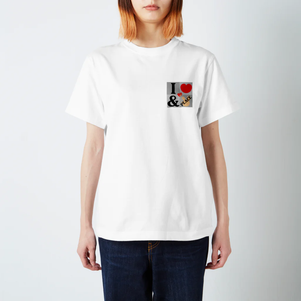 SPECIAL SURPRISE COMPANYのILOVE＆PEACEポイントTシャツ Regular Fit T-Shirt