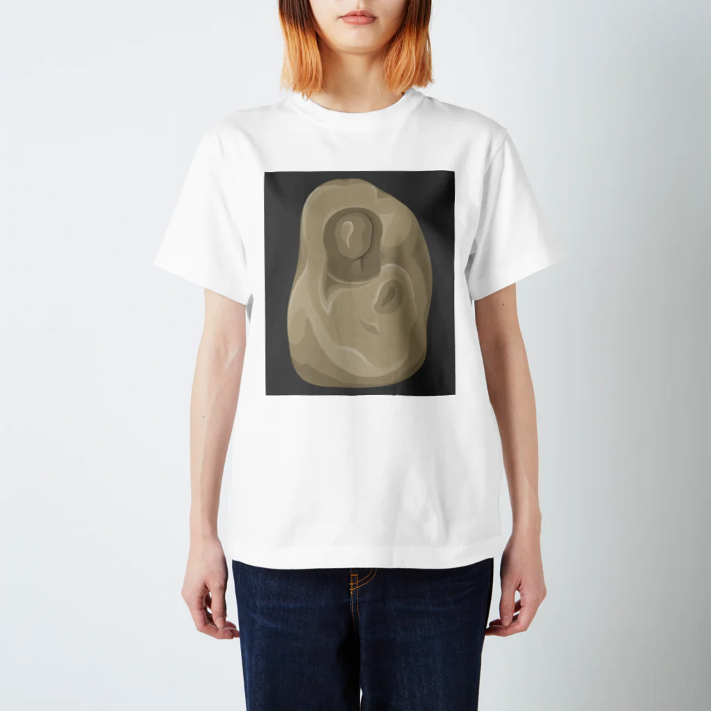 アトリエヱキパの彫刻（偽）　version2 Regular Fit T-Shirt