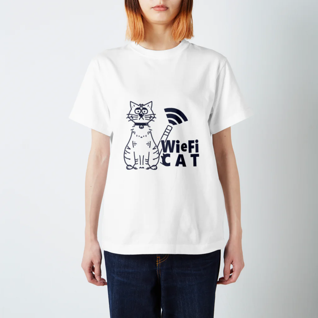 なかしま わか🦀のWieFi CAT（ウィーフィーキャット）  Regular Fit T-Shirt