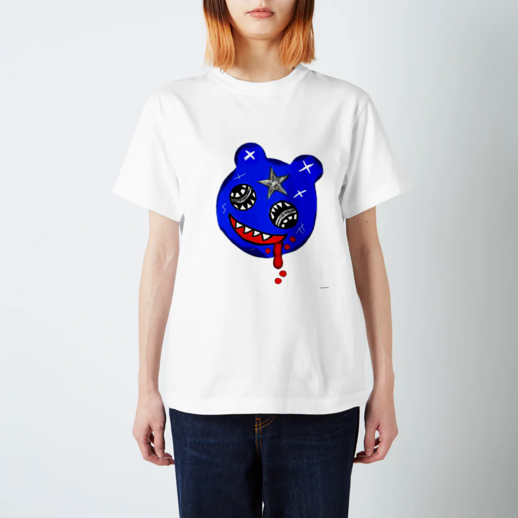 yukiのBlue bear🧸 Regular Fit T-Shirt