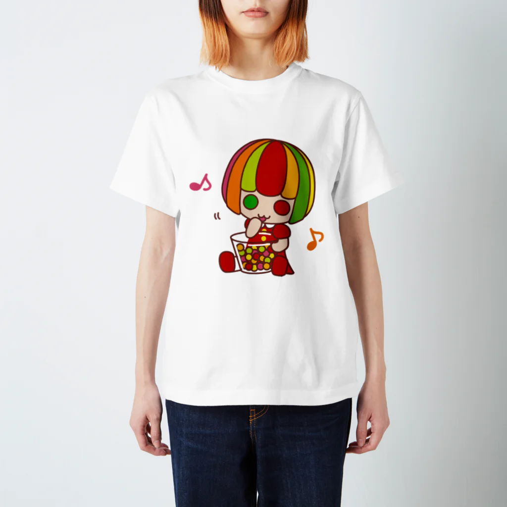 ｴﾀﾓｷﾞｮのグミアちゃんパクパク スタンダードTシャツ