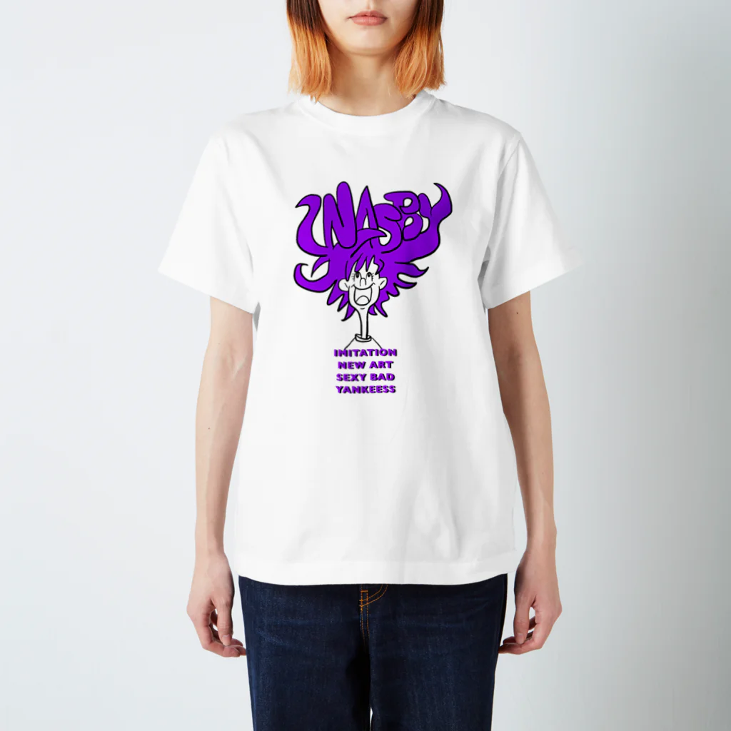 INASBY 髑髏毒郎のINASBY HAIR スタンダードTシャツ