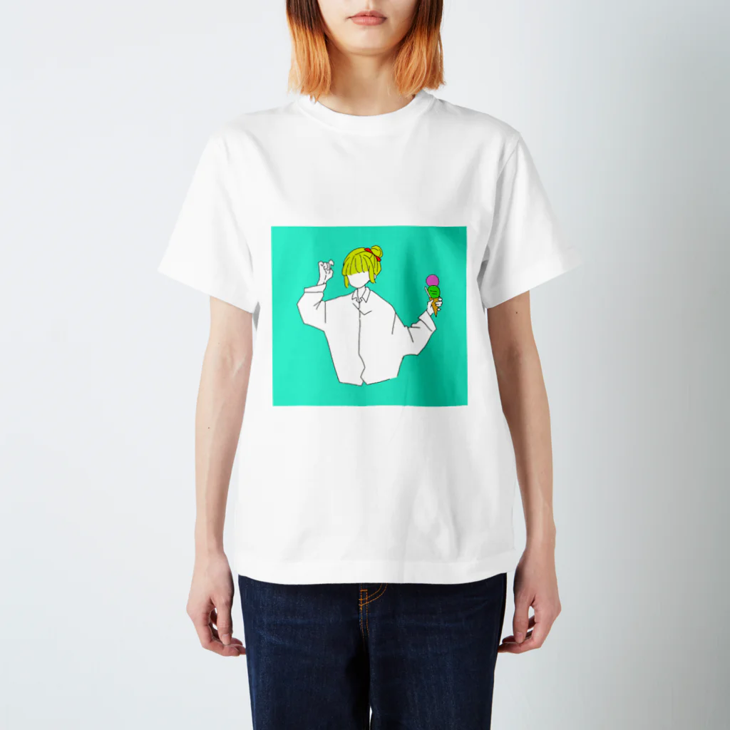 haruのアイスと女の子 スタンダードTシャツ