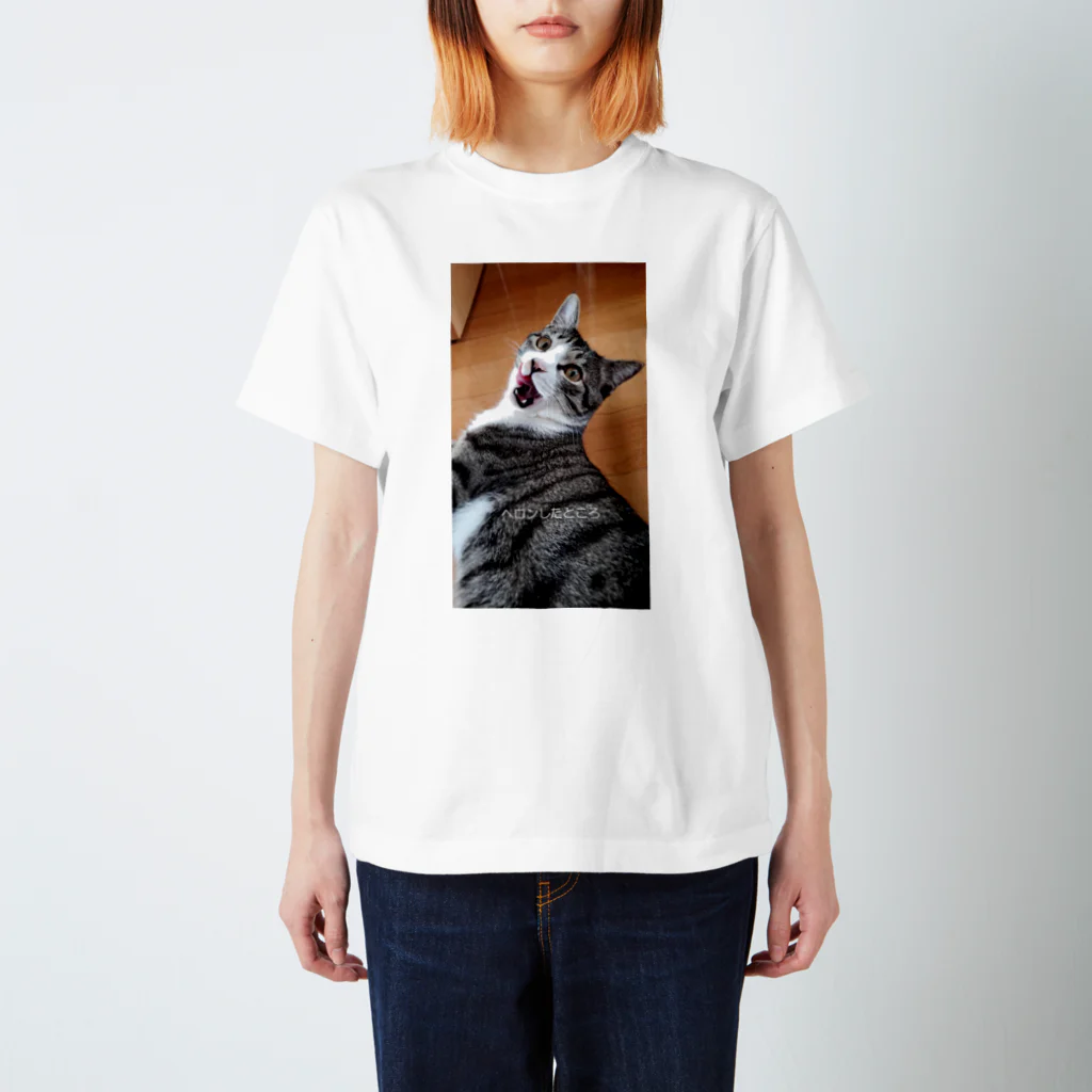 Alone catのペロンしたところ スタンダードTシャツ