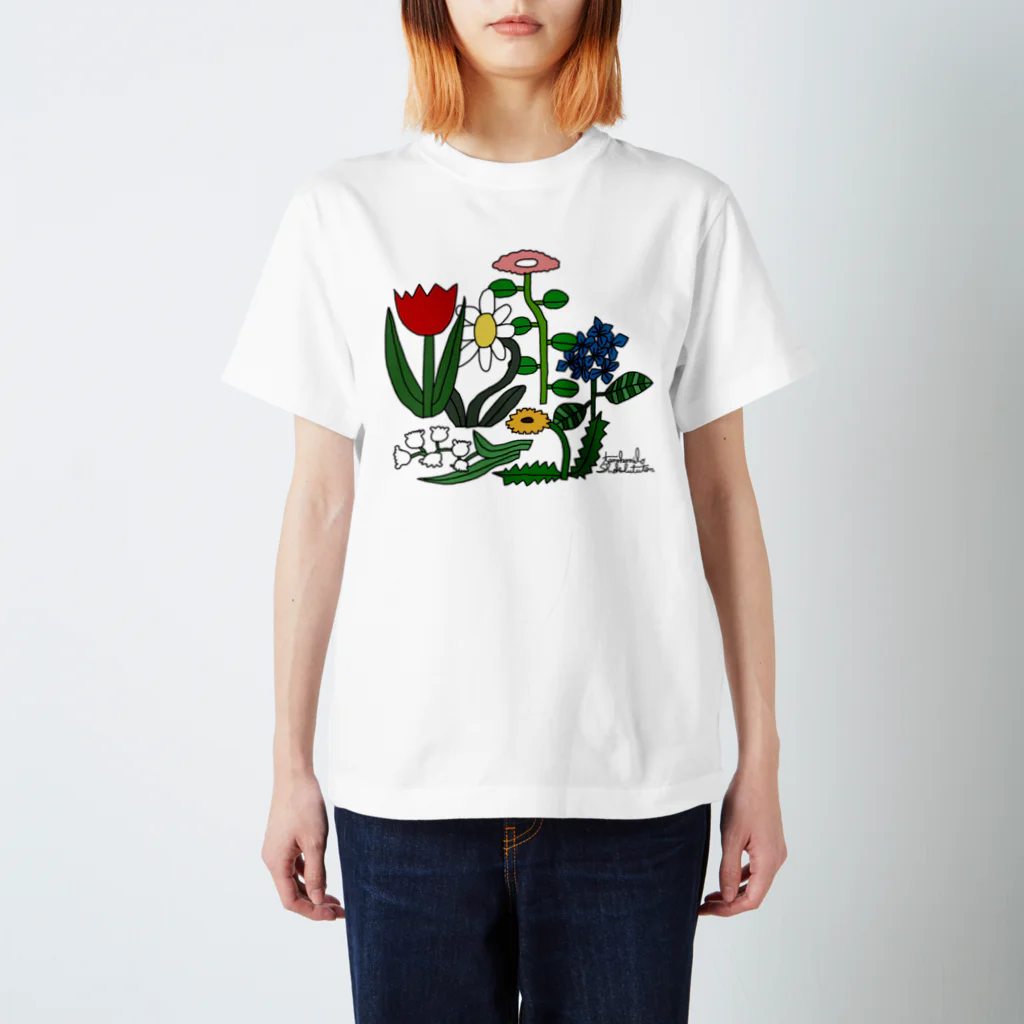 田中美穂植物店の花たち スタンダードTシャツ