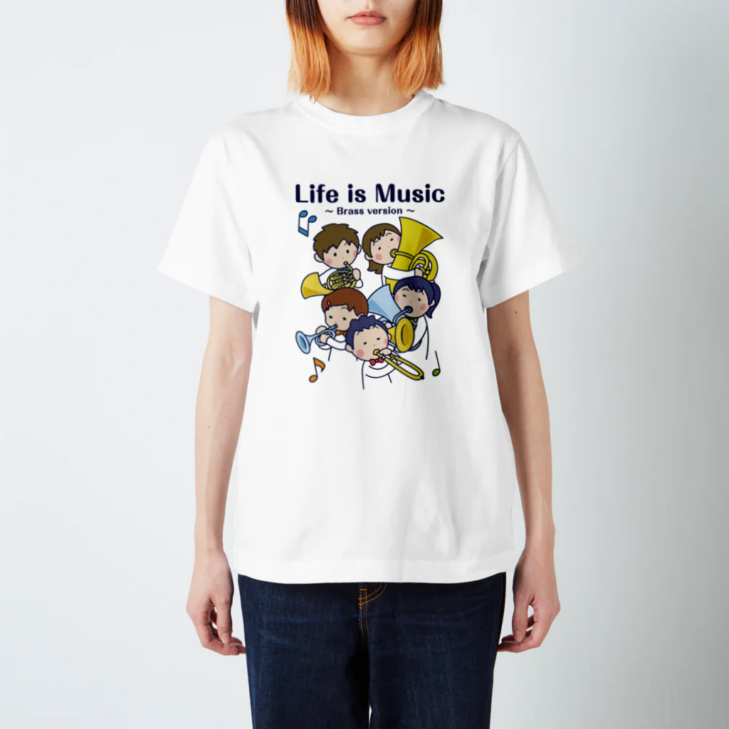 有限会社ケイデザインの人生は音楽だ 〜金管楽器編〜 Regular Fit T-Shirt