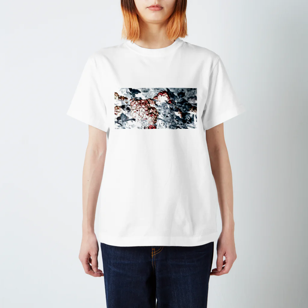 Yukkeの紫陽花グラフィックT Regular Fit T-Shirt